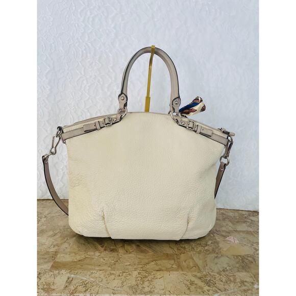 COACH MADISON Embossed Python Leather Lindsey Shoulder Bag Satchel Purse 19630 - Picture 2 of 10